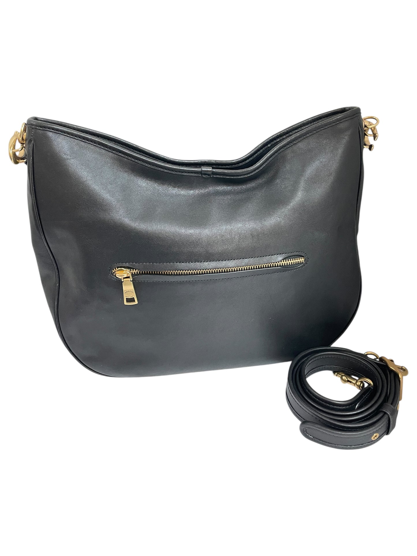 Handbag Designer By Coach In Black, Size:Large