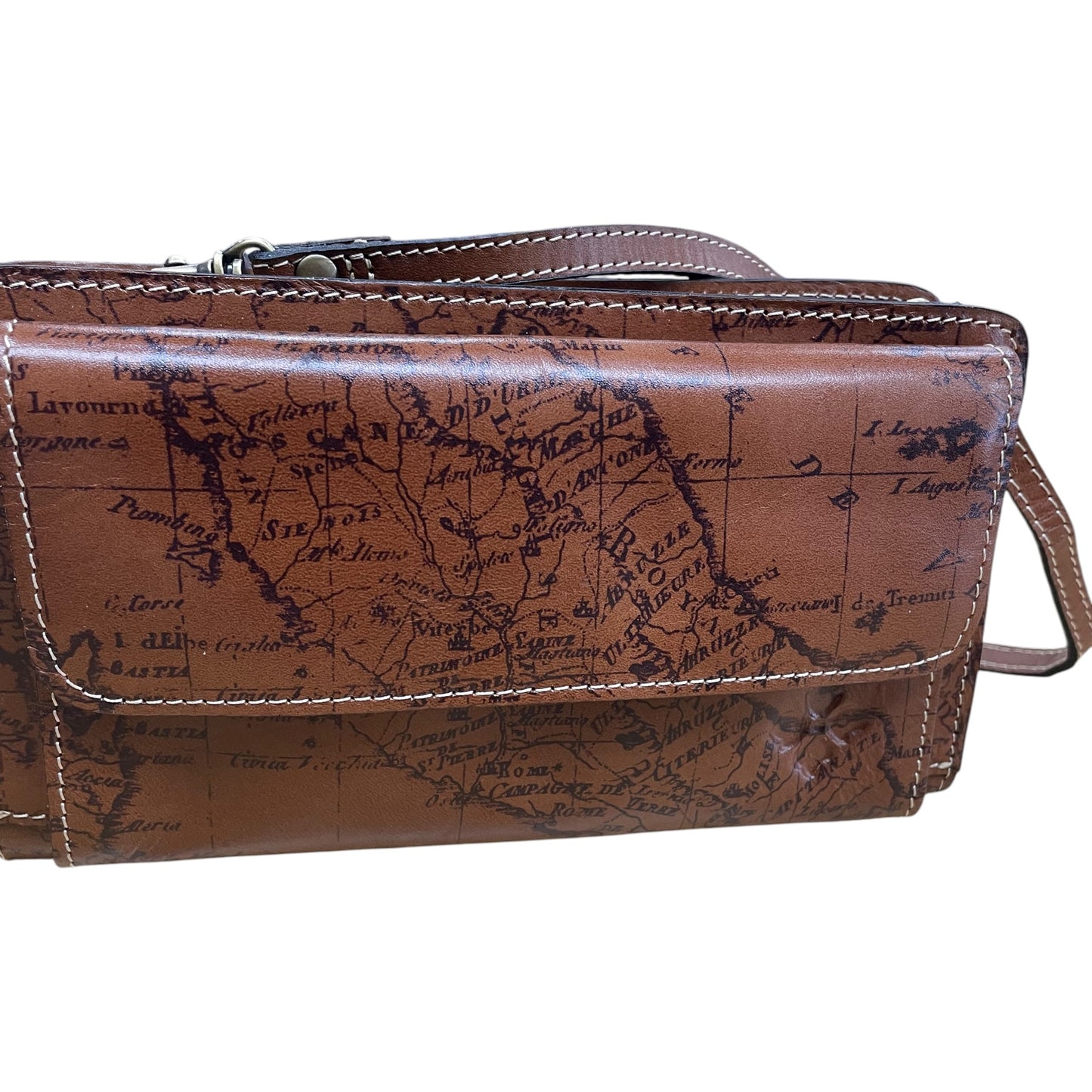 Crossbody Designer By Patricia Nash In Brown, Size:Small