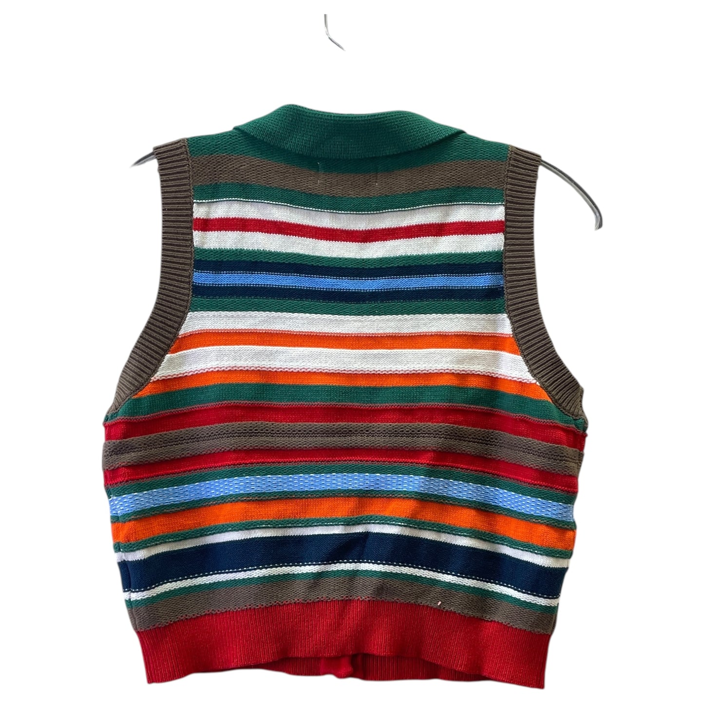 Vest Sweater By URBAN REVIVO In Striped Pattern, Size:Xl
