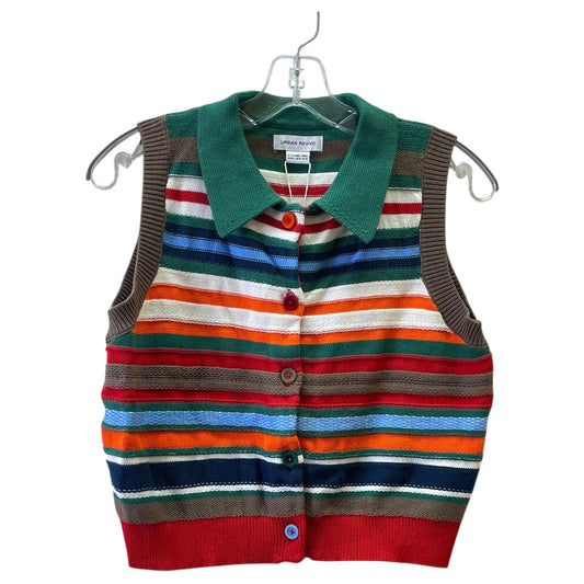 Vest Sweater By URBAN REVIVO In Striped Pattern, Size:Xl