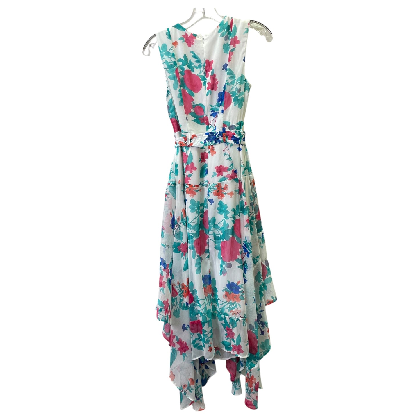 Dress Casual Midi By Calvin Klein In Green & White, Size:S