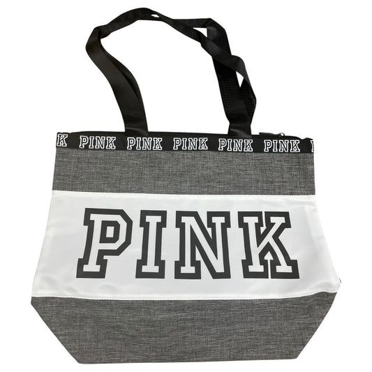 Tote By Pink In Grey & White, Size:Large