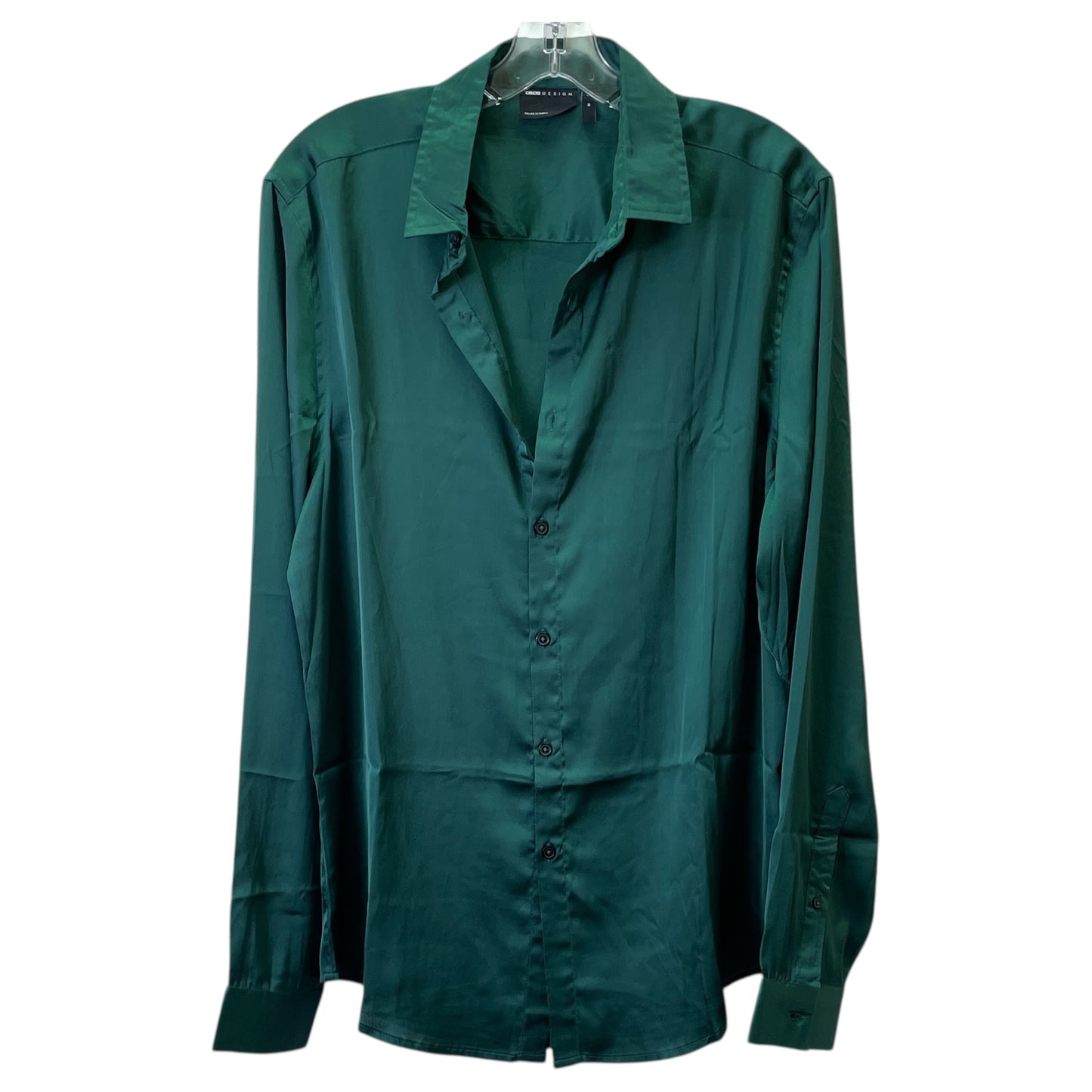 Top Ls By Asos In Green, Size:M