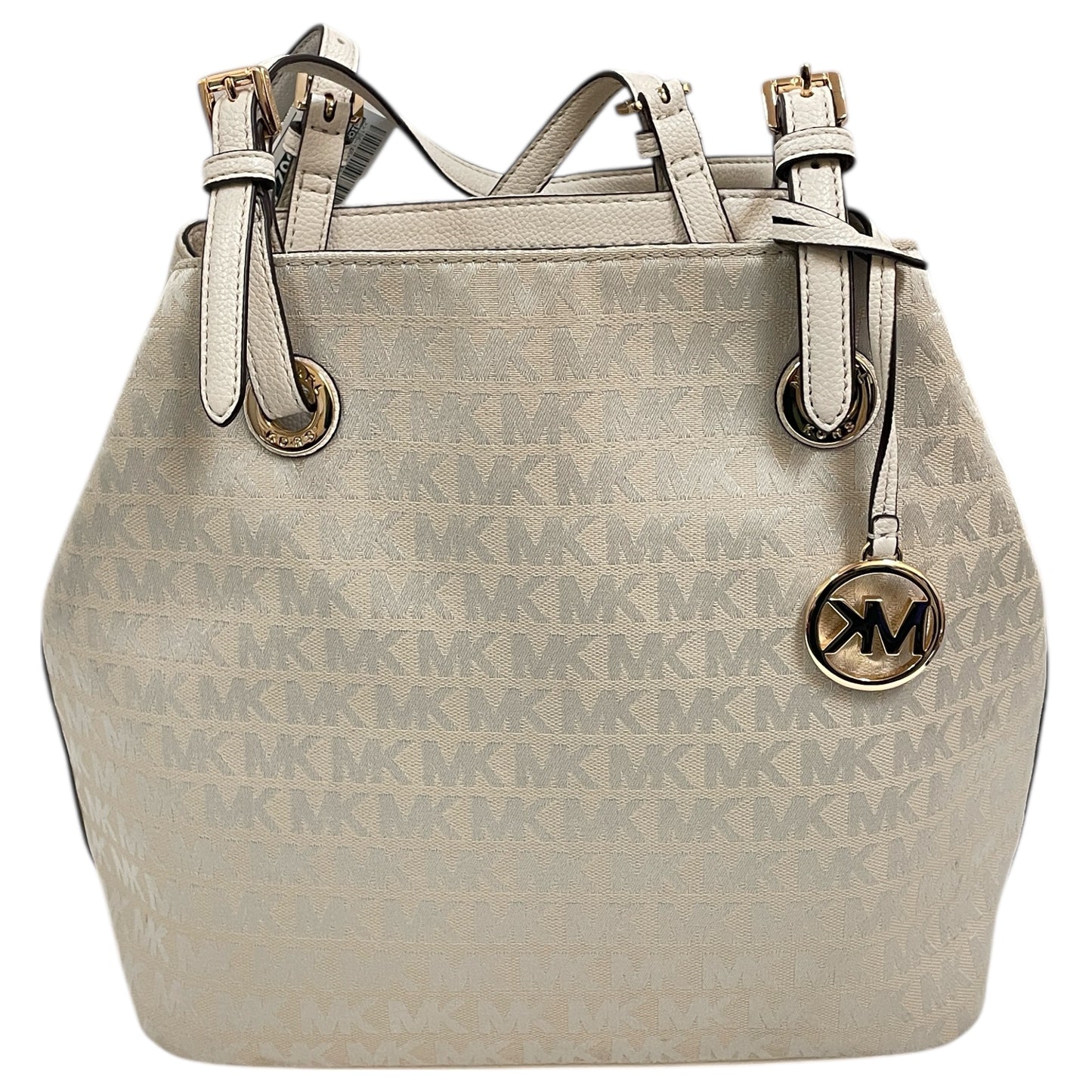 Handbag Designer By Michael Kors In Cream, Size:Large