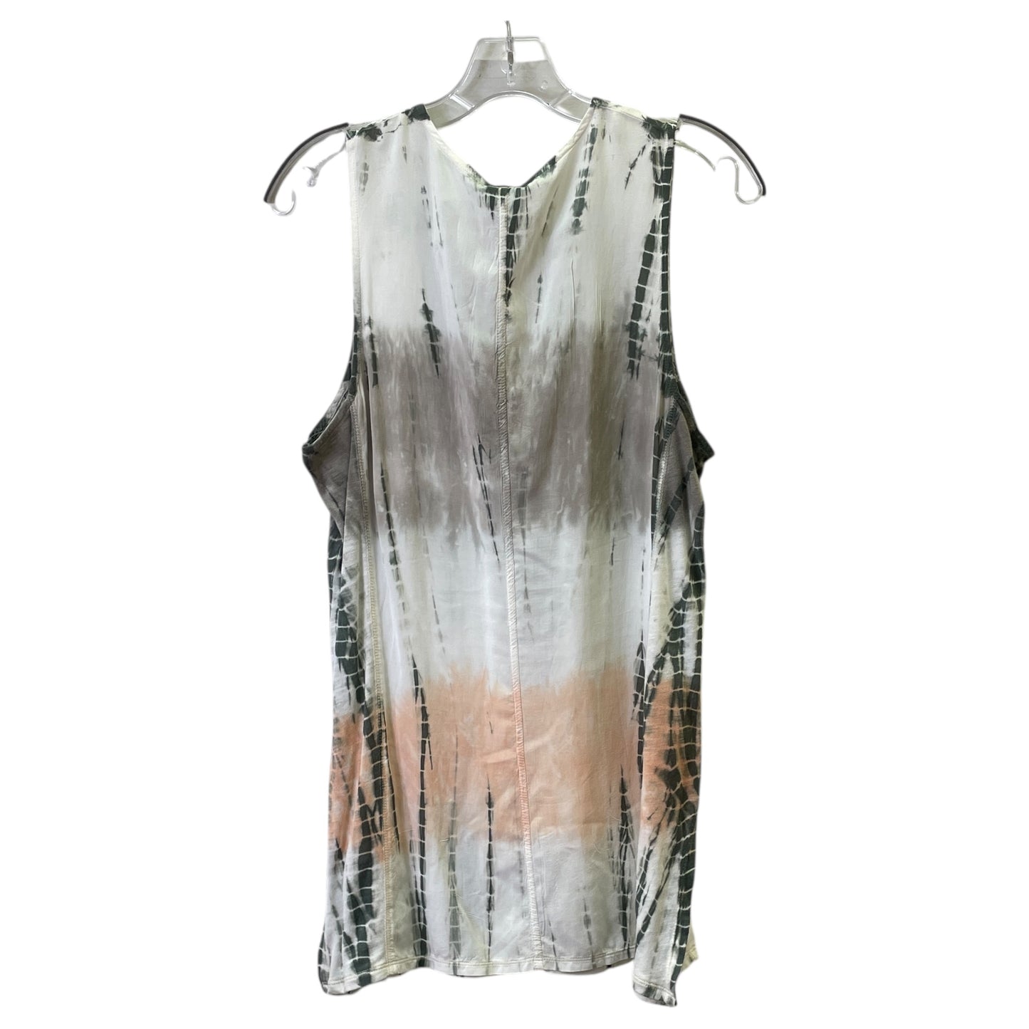 Top Sleeveless By Xcvi In Grey & Orange, Size:M