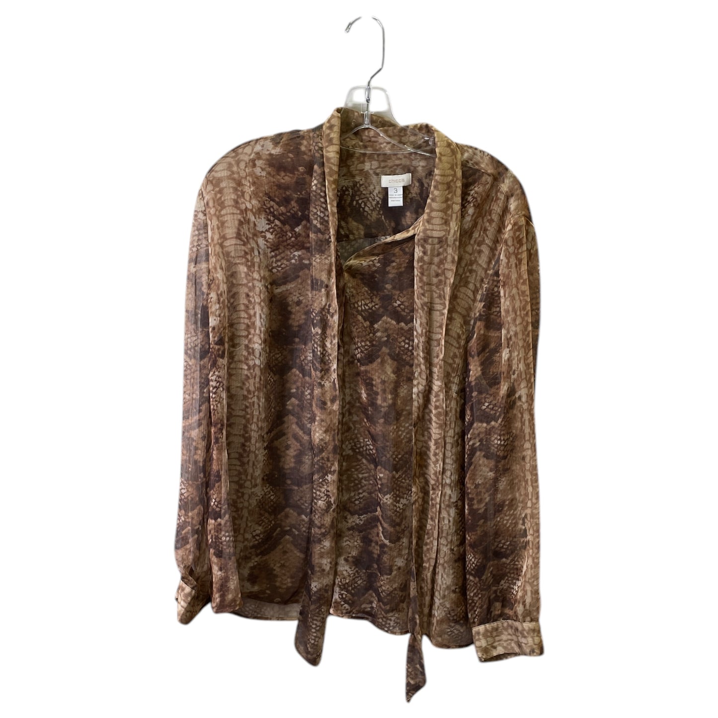 Top Ls By Chicos In Animal Print, Size:Xl