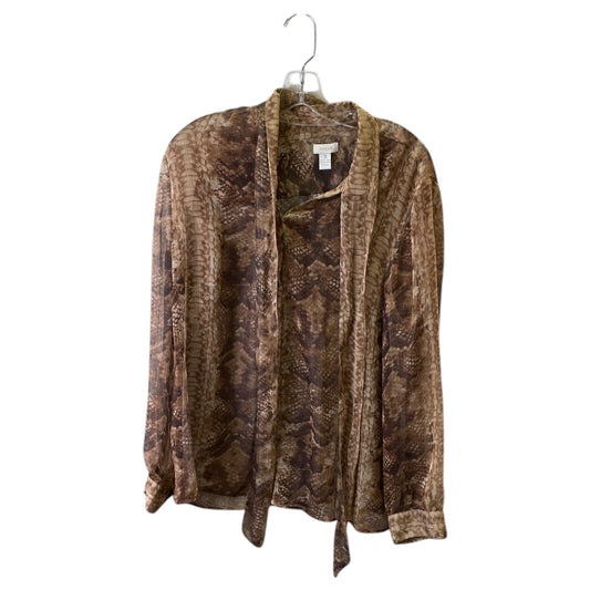 Top Ls By Chicos In Animal Print, Size:Xl
