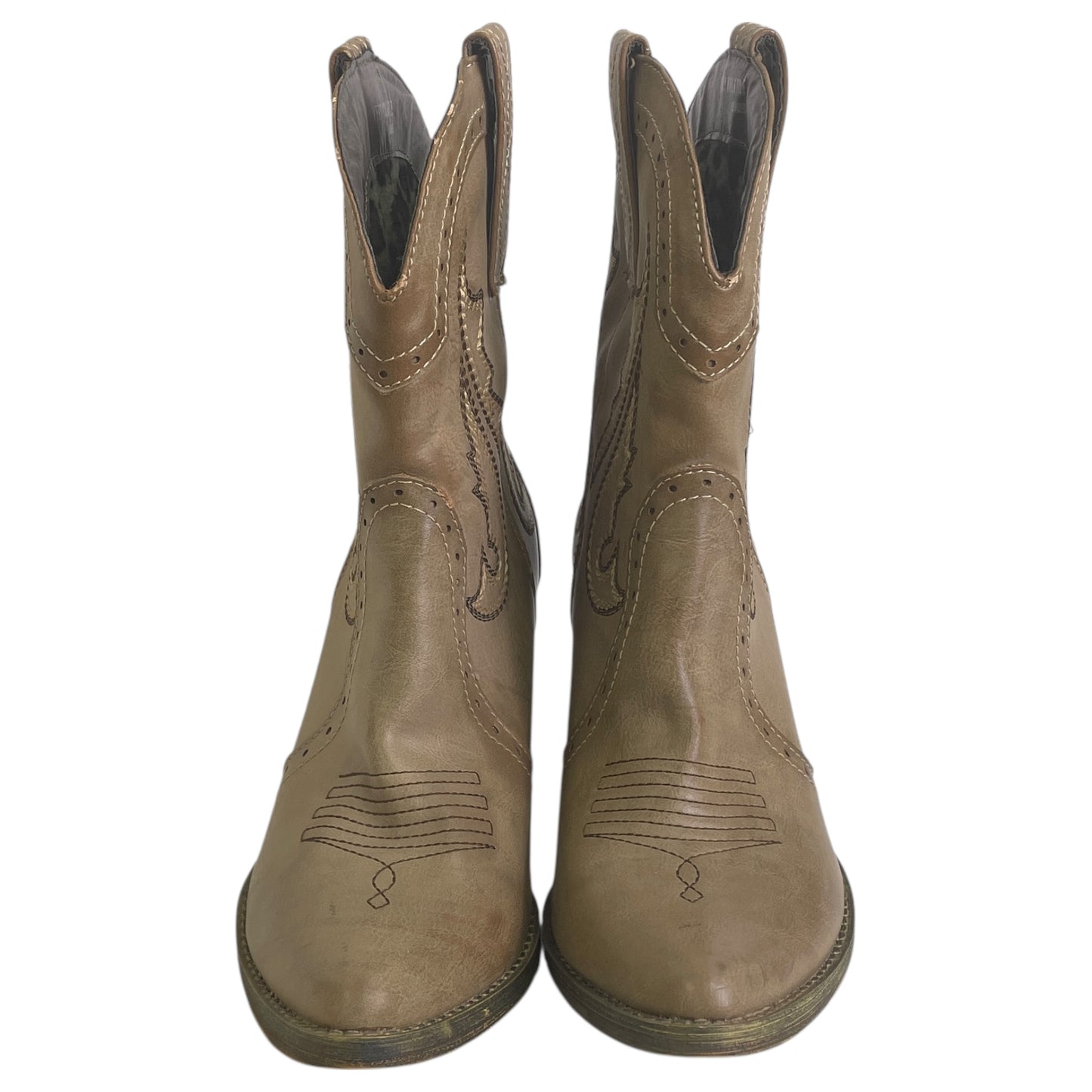 Boots Western By Very Volatile In Taupe, Size:8.5