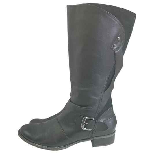 Boots Knee Flats By Hush Puppies In Black, Size:10