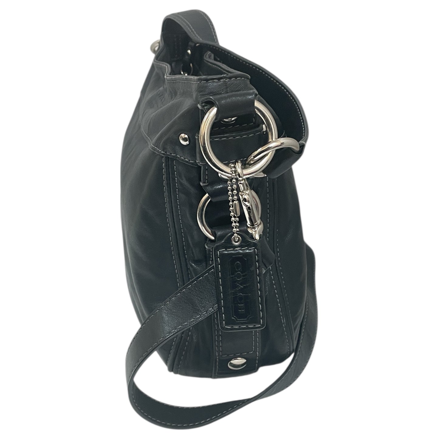 Handbag Designer By Coach In Black, Size:Medium