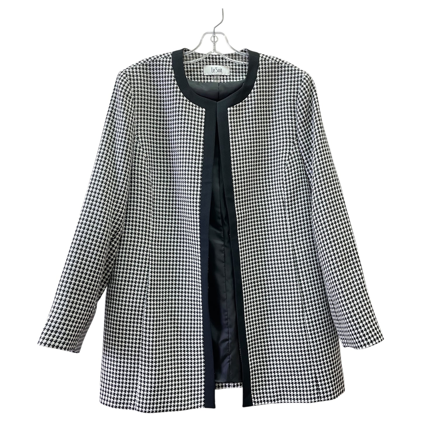 Blazer By Le Suit In Black & White, Size:16