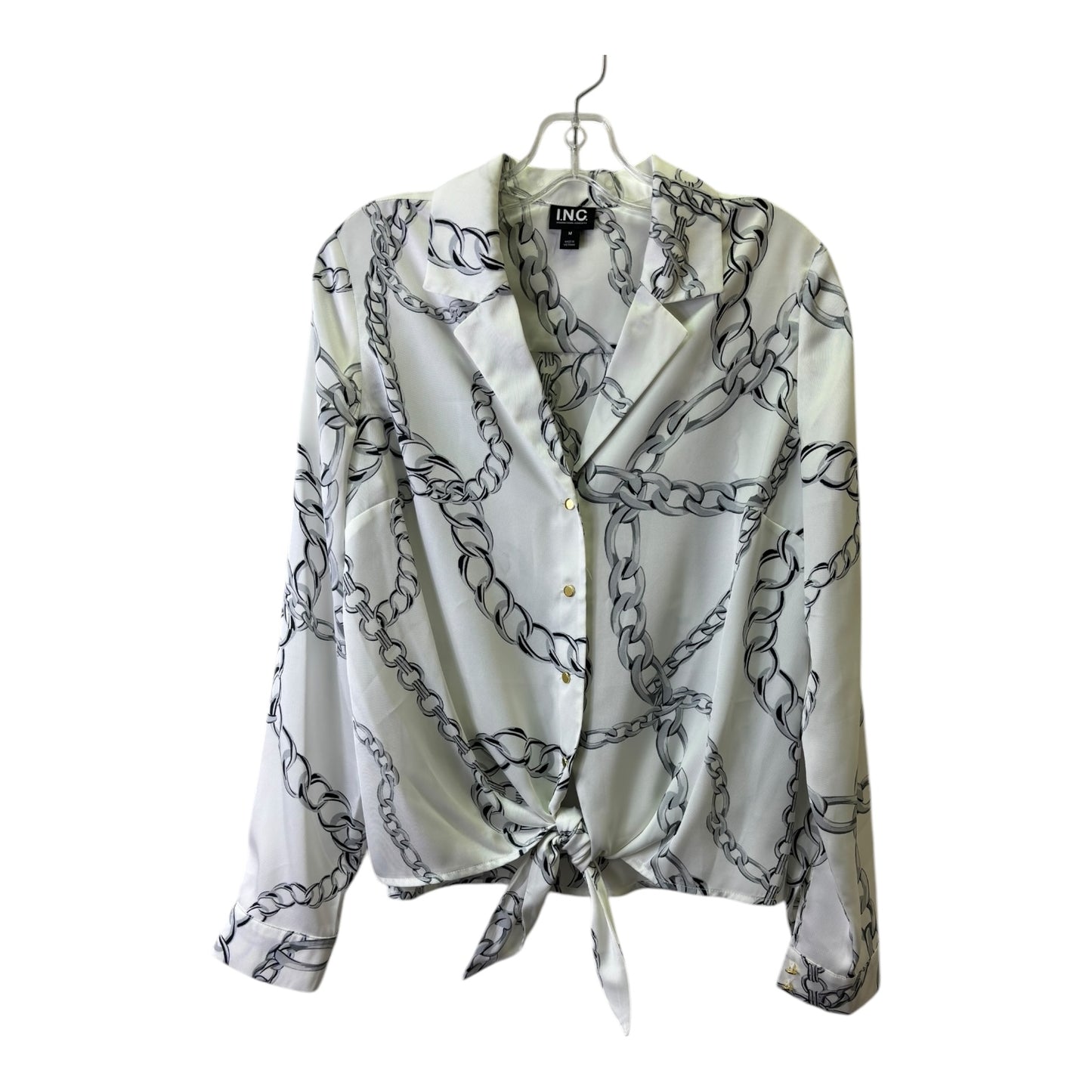 Top Ls By Inc In Black & White, Size:M