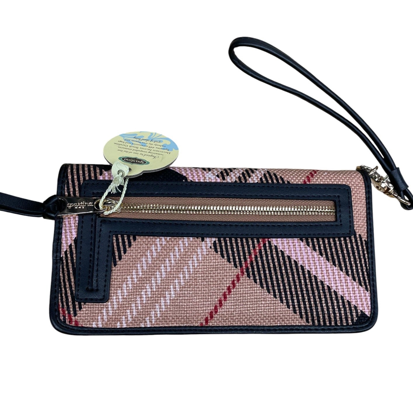 Wristlet By Spartina In Black & Pink, Size:Medium