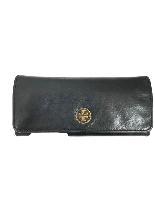Wallet Designer By Tory Burch In Black & Gold, Size:Medium