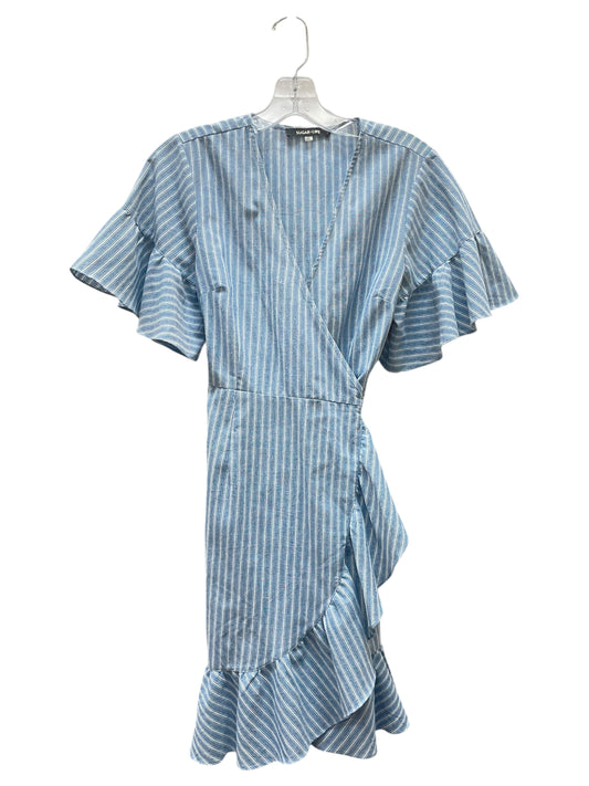 Dress Casual Midi By Sugar Lips In Blue Denim, Size:S