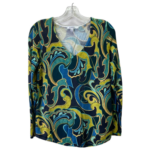 Top Ls By Chicos In Blue & Green, Size:S