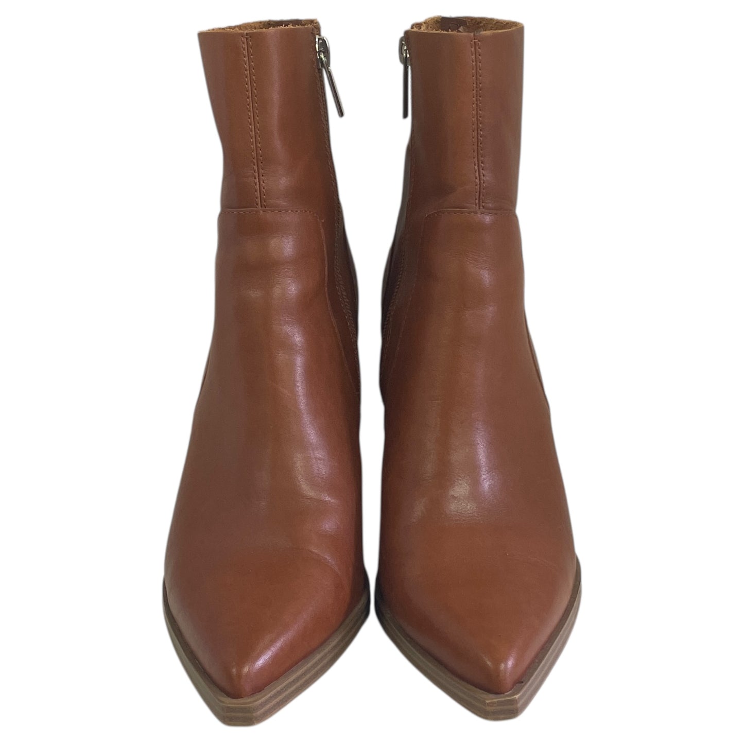 Boots Ankle Heels By Steve Madden In Brown, Size:8