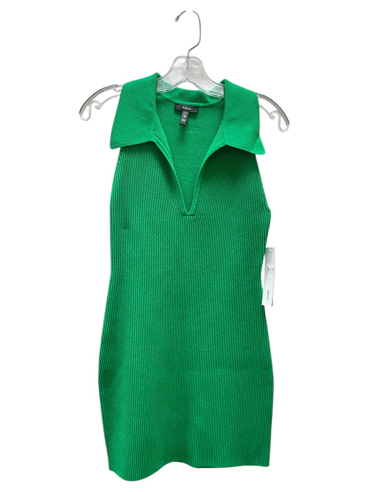 Dress Sweater By Aqua In Green, Size:M