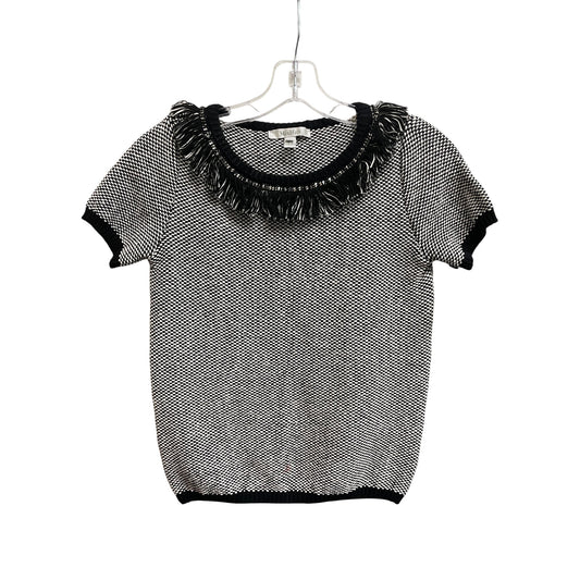 Sweater Designer By Max Mara In Black & Cream, Size:S