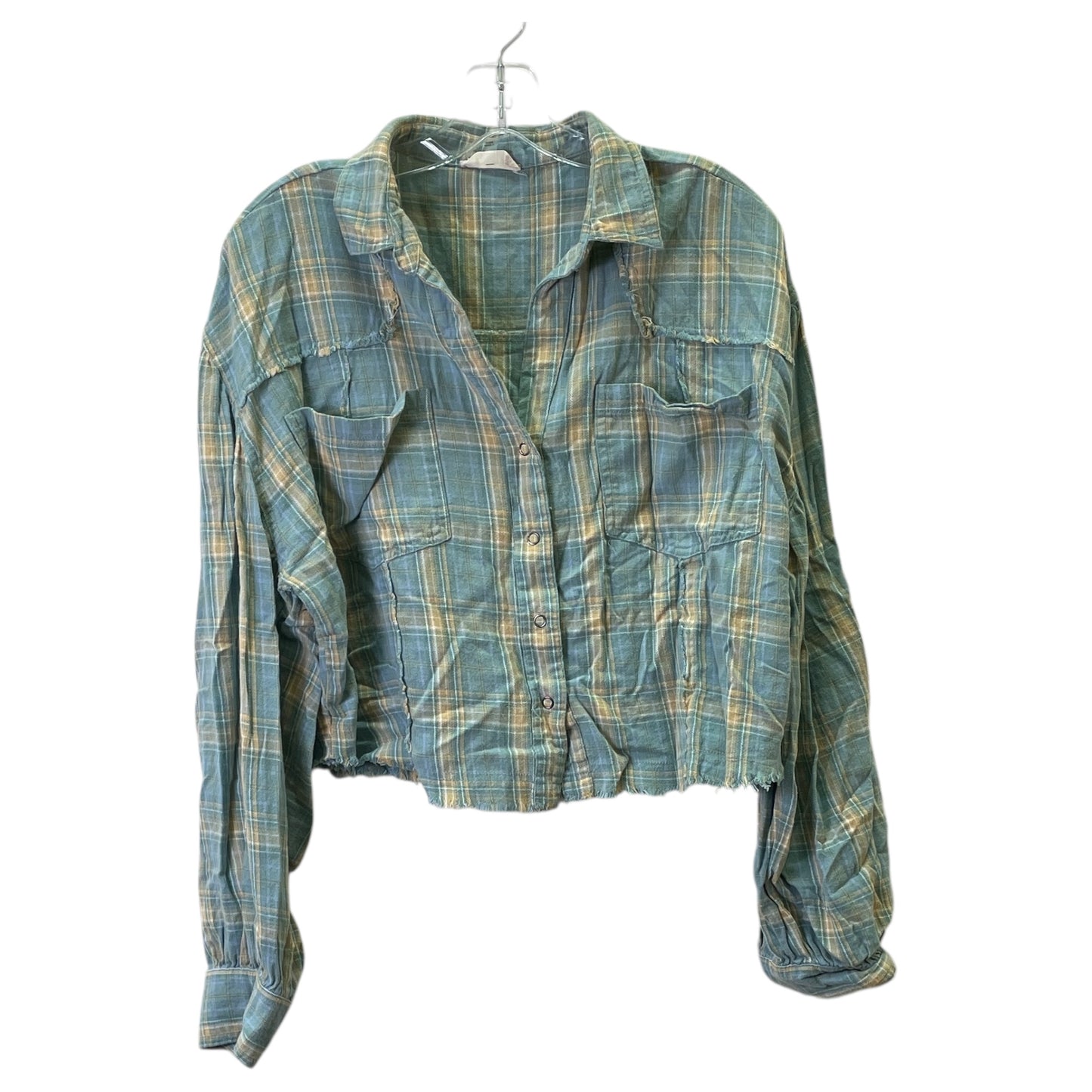 Top Ls By Altard State In Blue & Yellow, Size:Xl