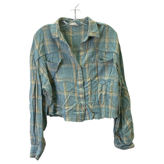 Top Ls By Altard State In Blue & Yellow, Size:Xl