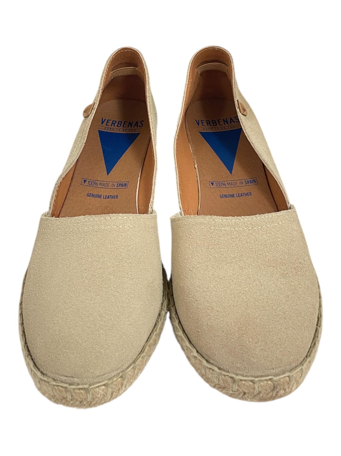 Shoes Heels Wedge By Cme In Beige, Size:8.5