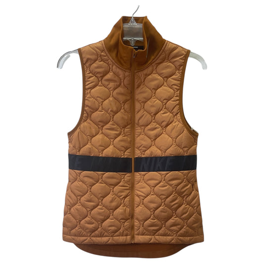 Vest Puffer & Quilted By Nike Apparel In Tan, Size:Xs