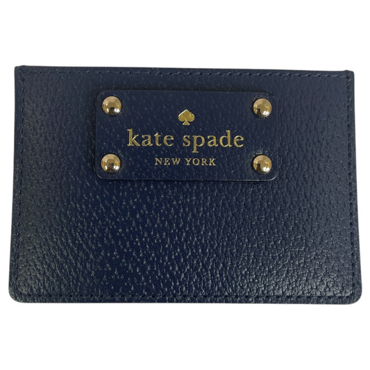 Id/Card Holder Designer By Kate Spade In Blue