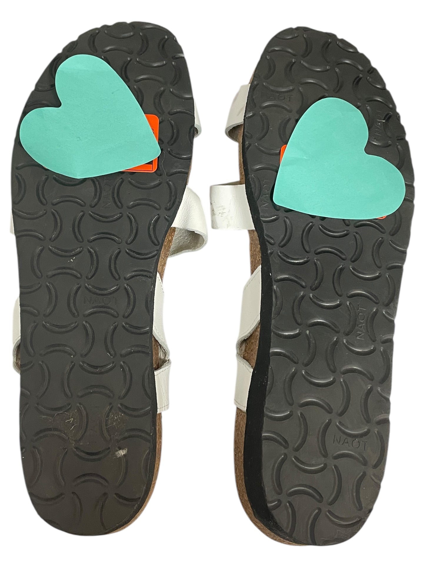 Sandals Flats By Naot In White, Size:10