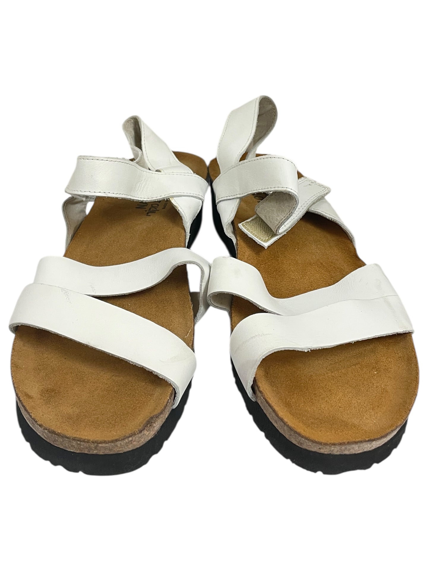 Sandals Flats By Naot In White, Size:10