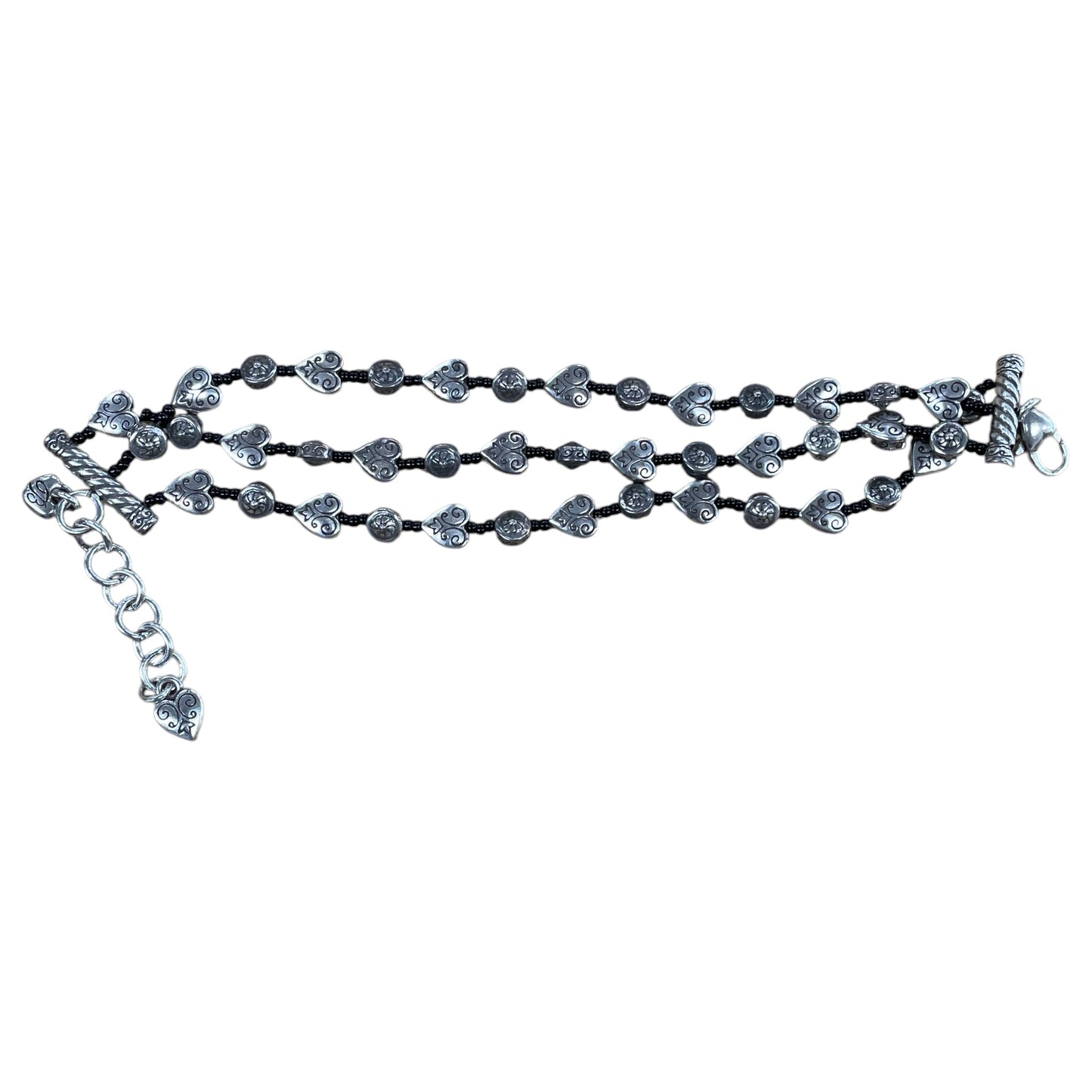 Bracelet Sterling Silver By Brighton In Black & Silver