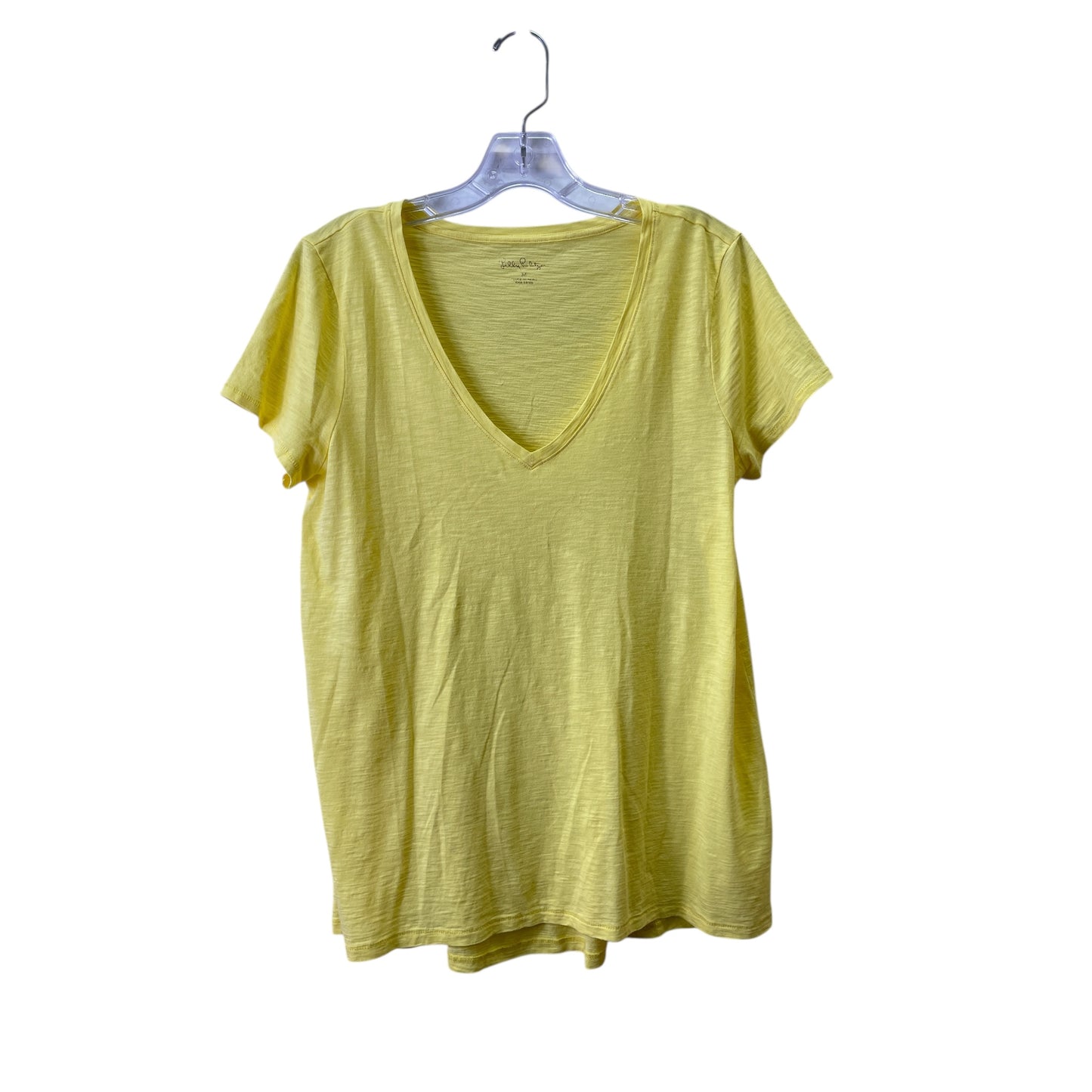Top Ss Designer By Lilly Pulitzer In Yellow, Size:M
