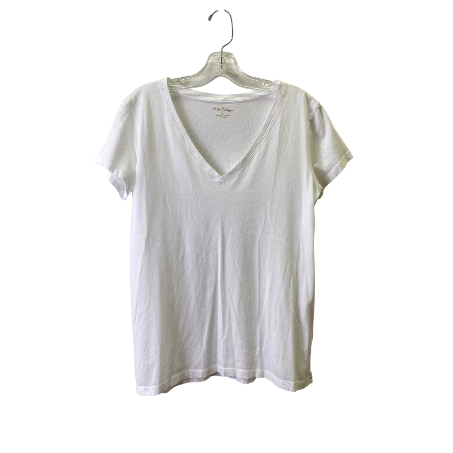 Top Ss Designer By Lilly Pulitzer In White, Size:M