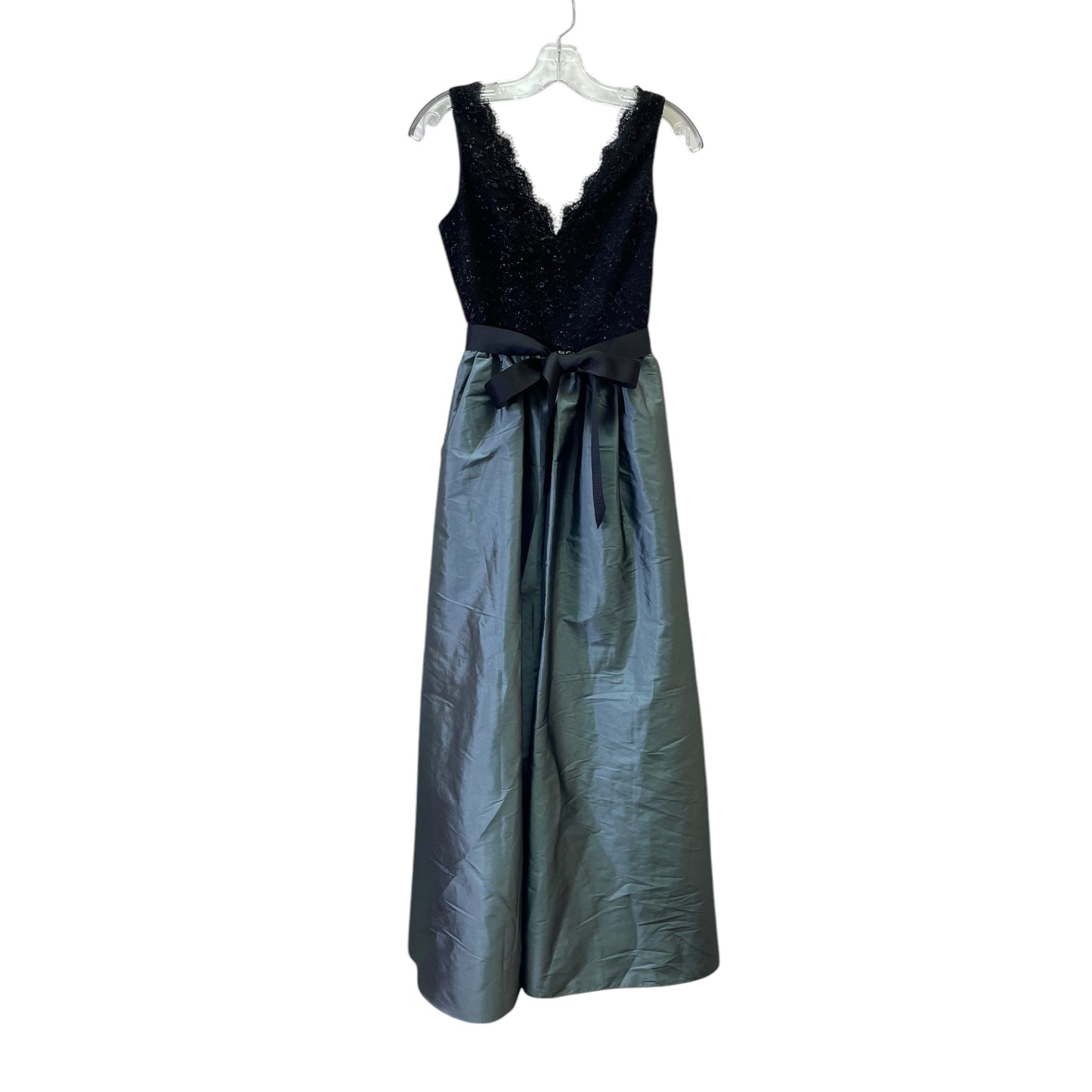 Dress Party Long By Aiden Mattox In Black & Grey, Size:Xs