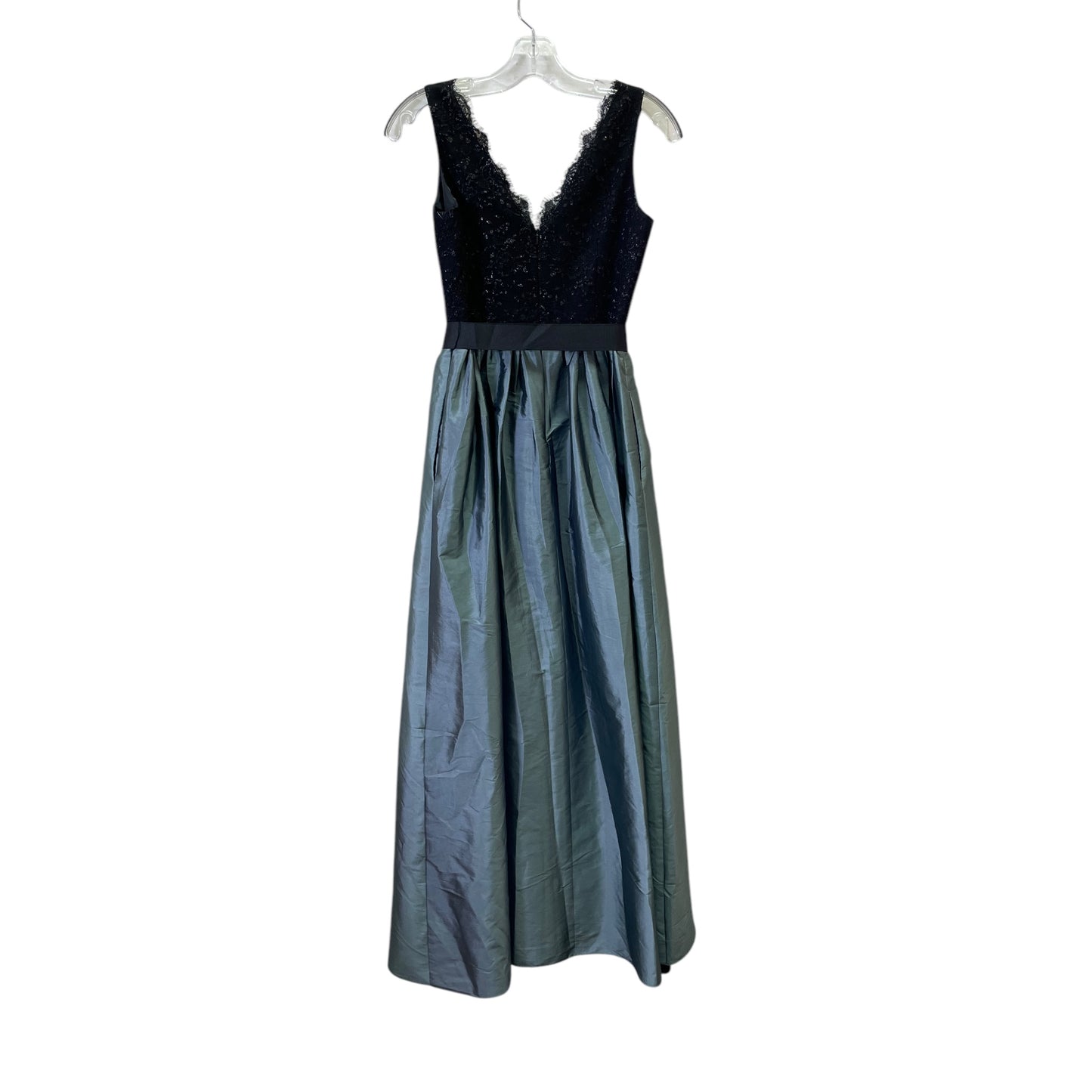 Dress Party Long By Aiden Mattox In Black & Grey, Size:Xs