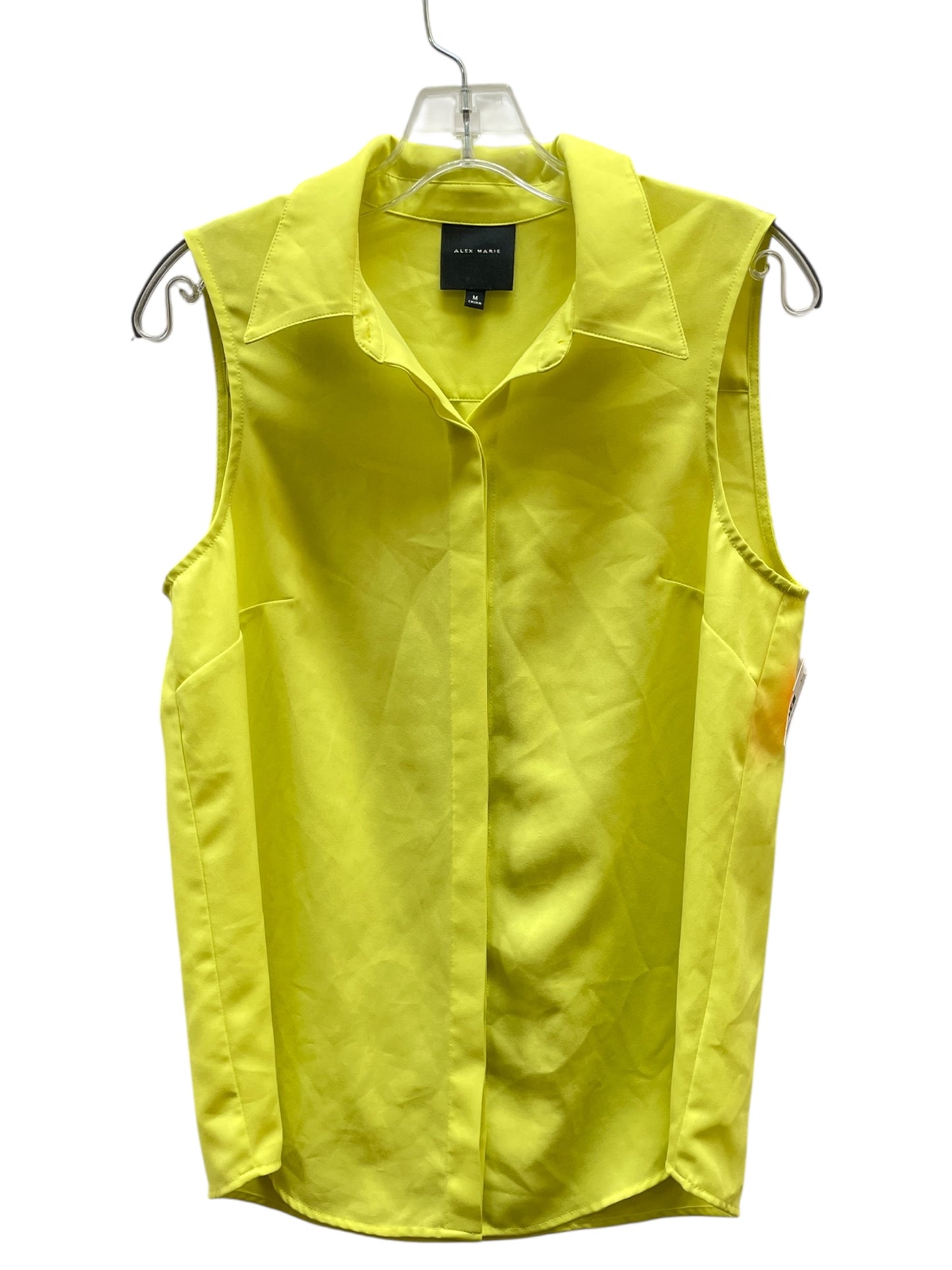 Blouse Sleeveless By Alex Marie In Green, Size:M