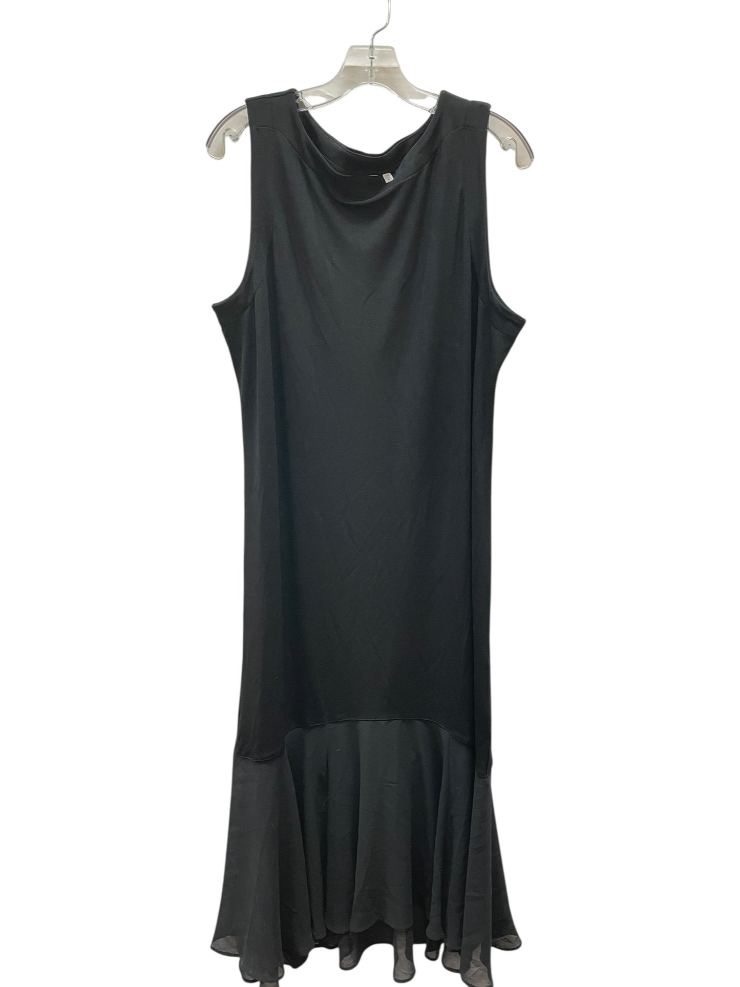 Dress Casual Maxi By Chicos In Black, Size:Xl