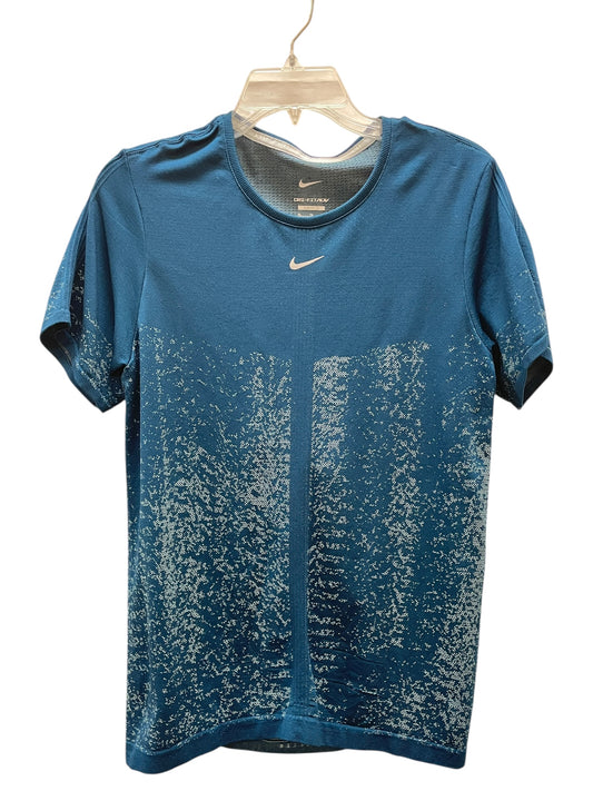 Athletic Top Ss By Nike In Blue & White, Size:Xl