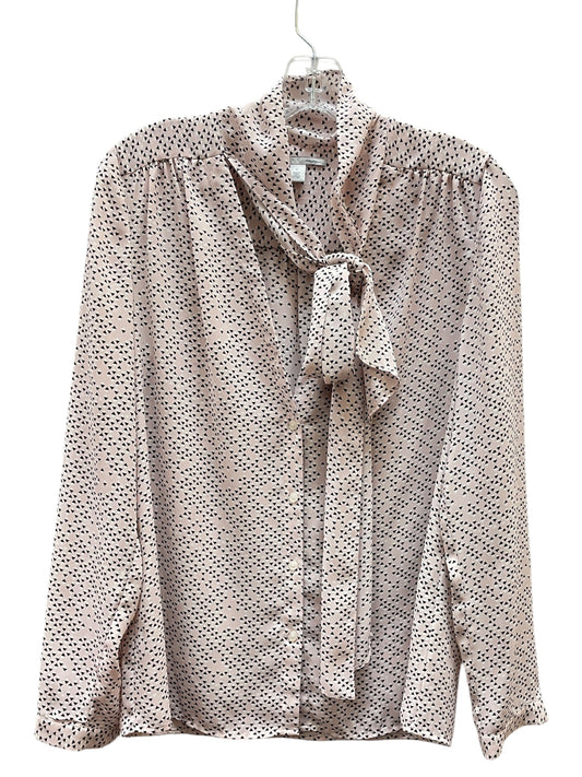Blouse Ls By Halogen In Black & Pink, Size:S