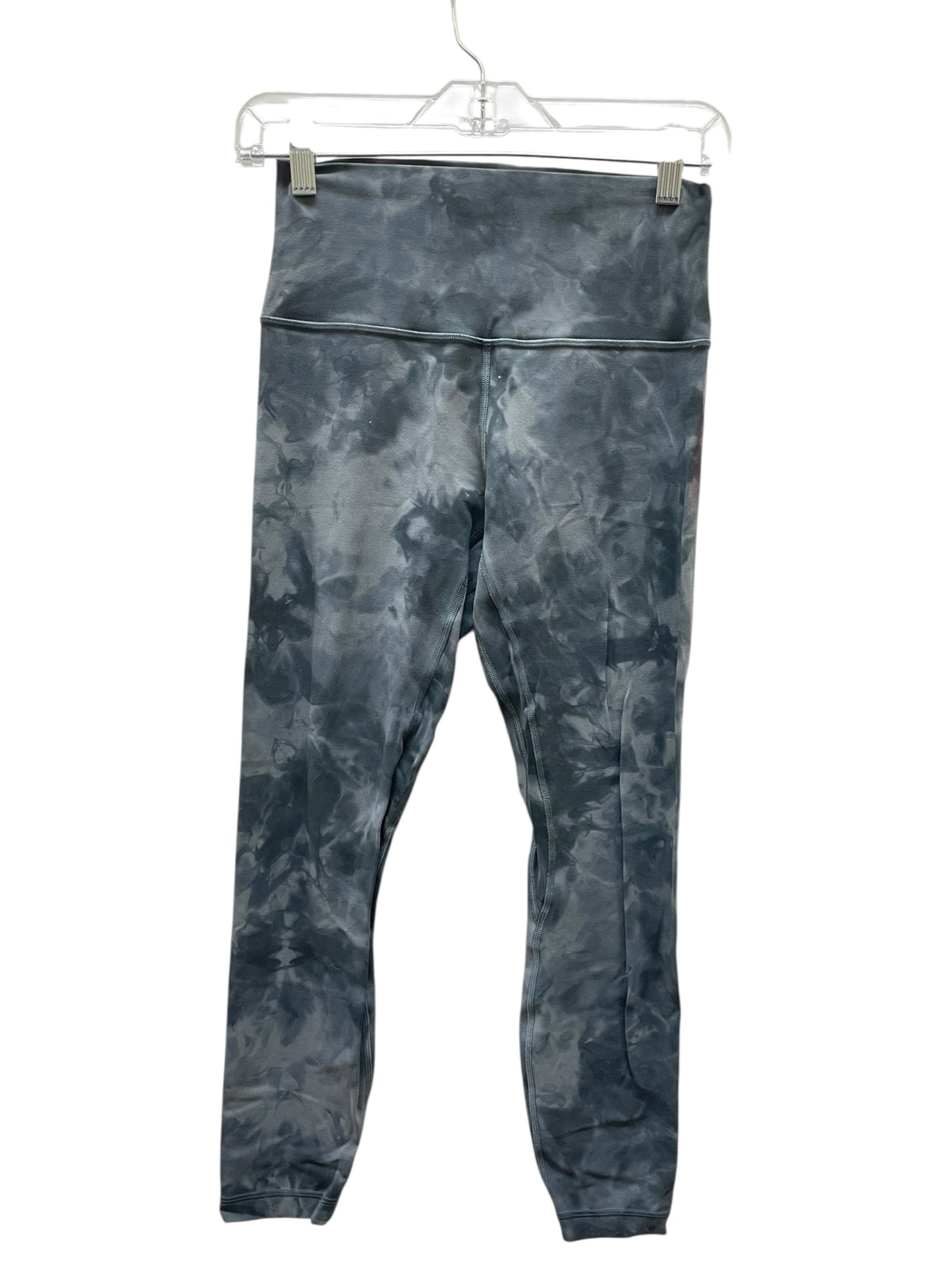 Athletic Leggings By Lululemon In Black & Grey, Size:6