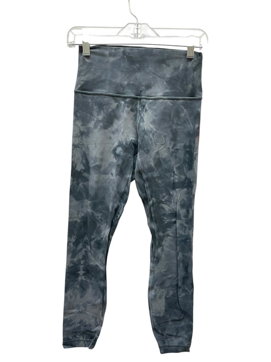 Athletic Leggings By Lululemon In Black & Grey, Size:6