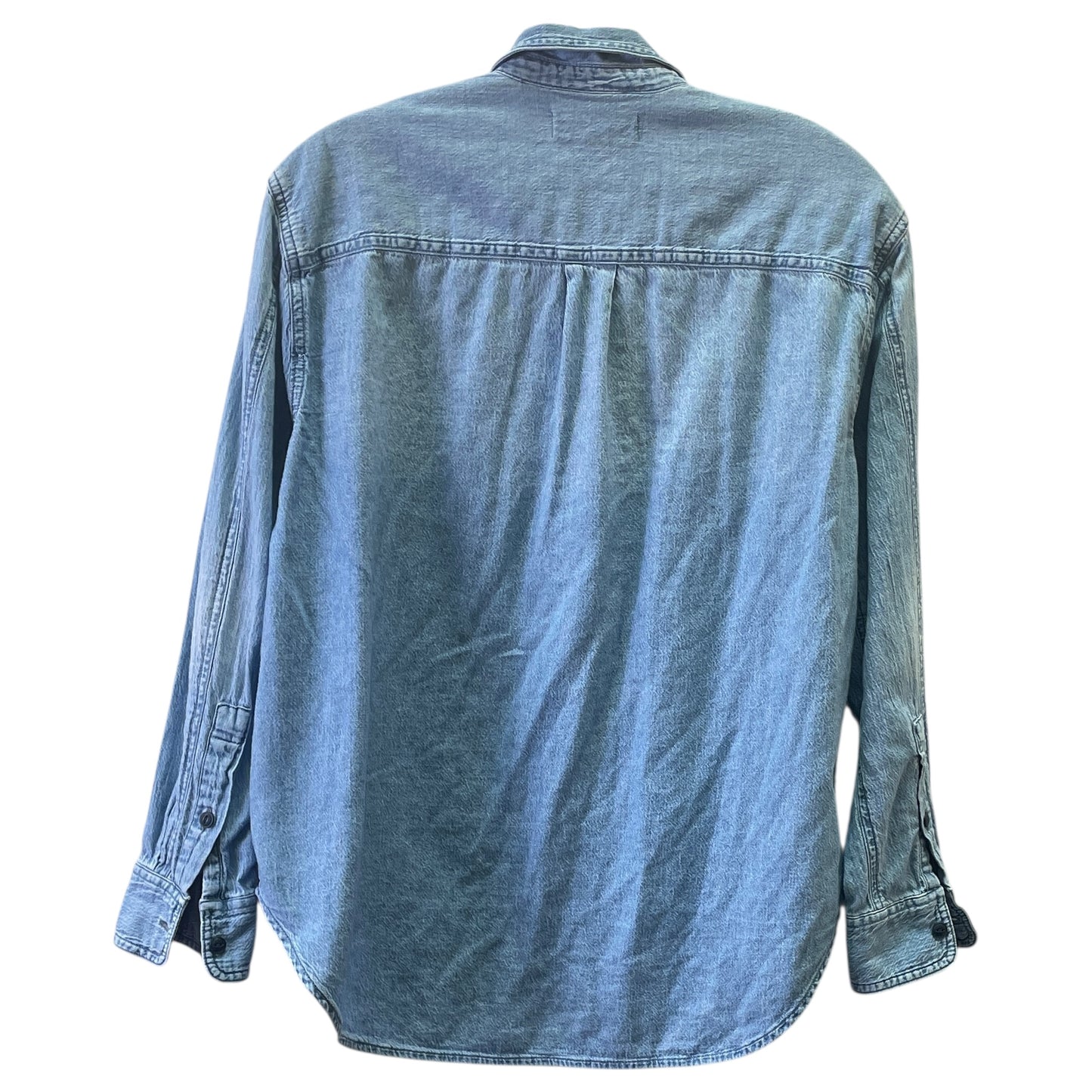 TOP LS by MADEWELL In BLUE DENIM, Size: S