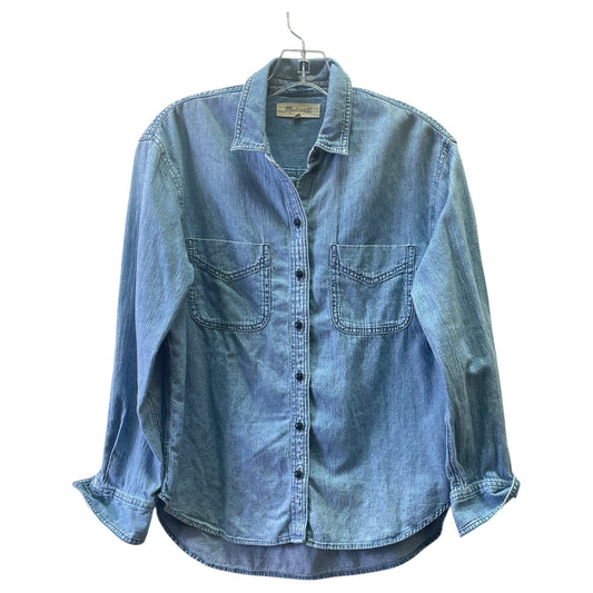 TOP LS by MADEWELL In BLUE DENIM, Size: S