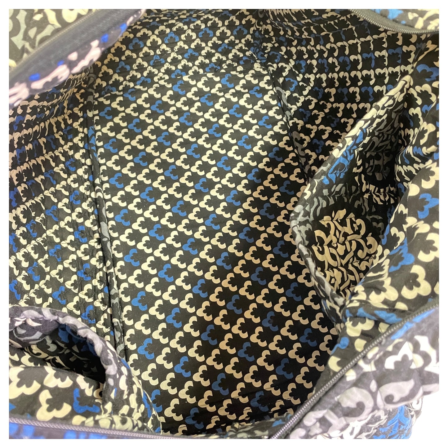 Duffle And Weekender By Vera Bradley In Blue & Grey, Size:Medium
