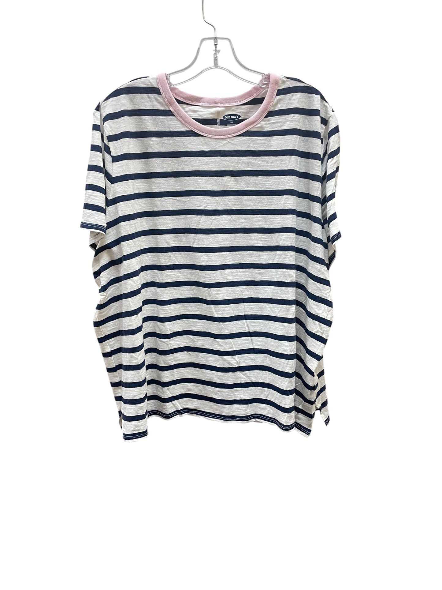 Top Ss By Old Navy In Blue & White, Size:Xxl