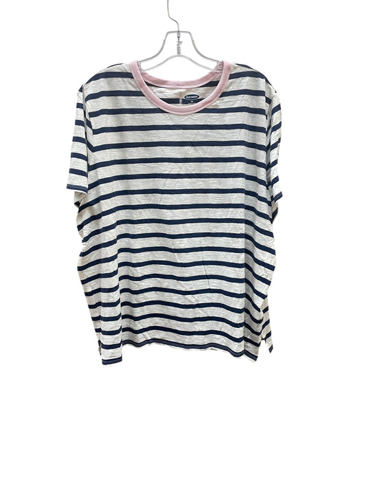 Top Ss By Old Navy In Blue & White, Size:Xxl