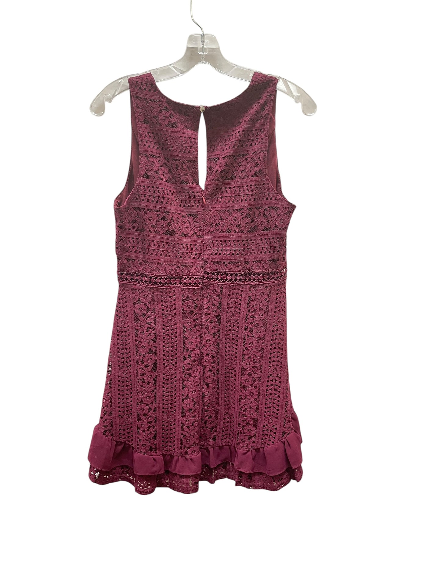 Dress Casual Short By Lulus In Maroon, Size:L