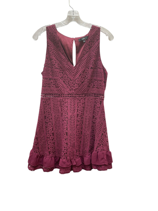 Dress Casual Short By Lulus In Maroon, Size:L