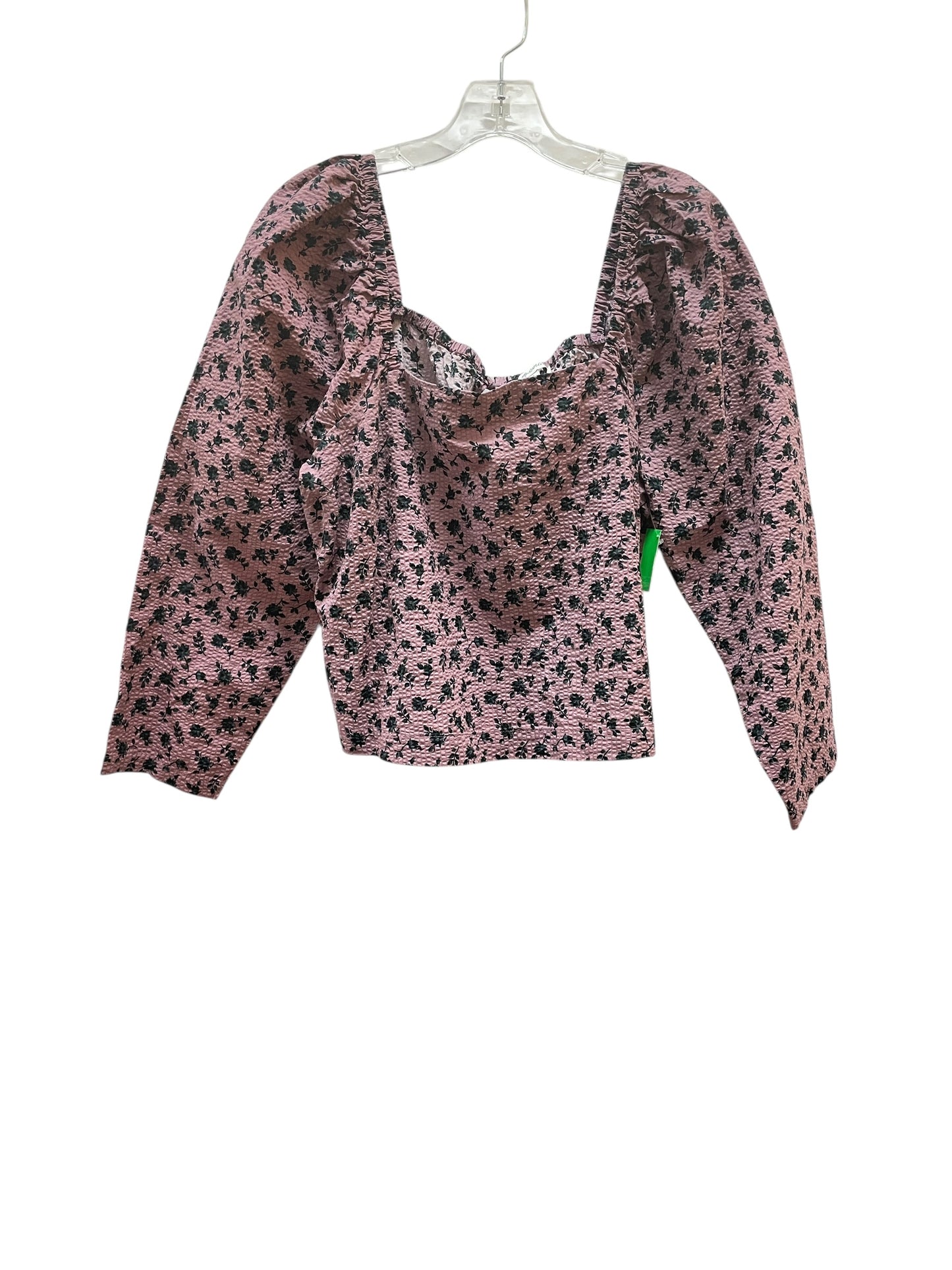 Top Ls By Madewell In Black & Purple, Size:L