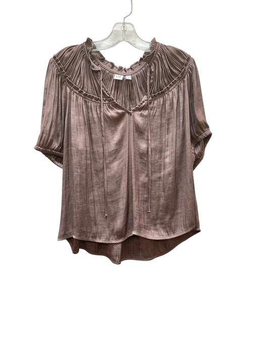 Blouse Ss By Gap In Taupe, Size:M
